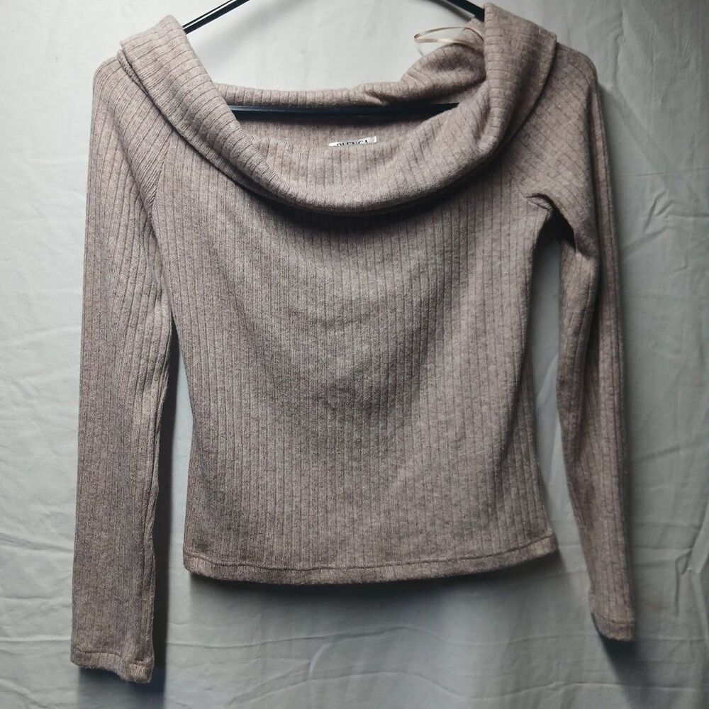 Blenca Ribbed  Brown Sweater Jr Womans Large
